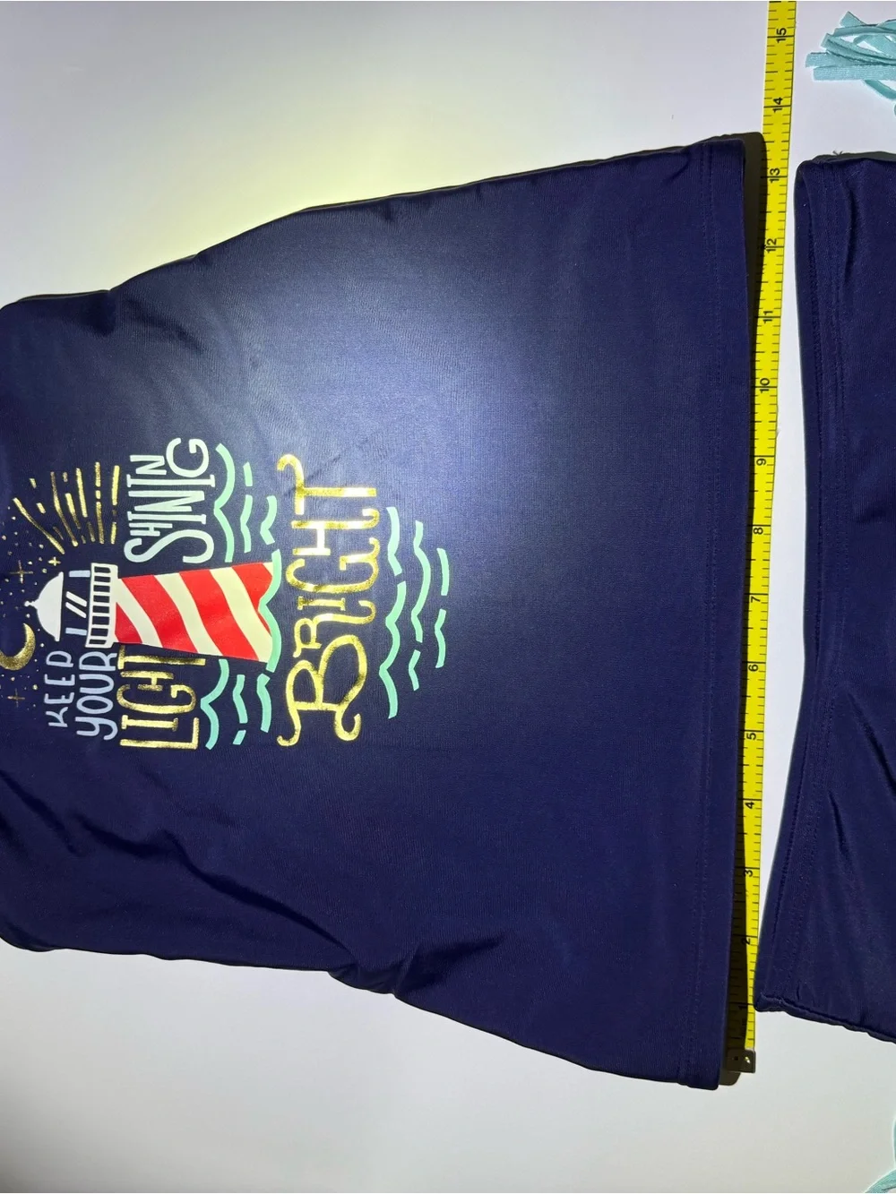 3pc Cat & Jack Navy/Red/Aqua Lighthouse Swim Set tankini, rashguard & bottoms